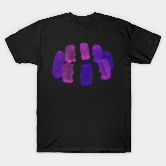 gummy bear circle T-Shirt by MGuyerArt